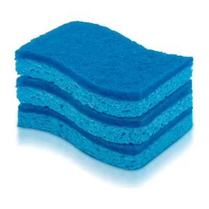 Esponja Lavaplatos Ez Doble Uso Azul 3u