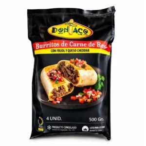 Burrito de res en tortilla de harina 500g 4u