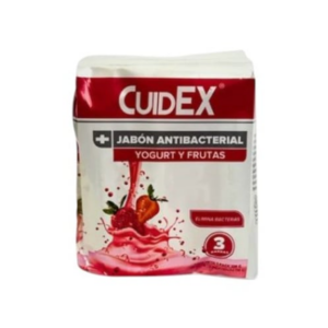 Jabón Antibacterial Cuidex Yougurt 3 Pack