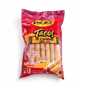 Taco de res en tortilla de maíz